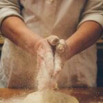 New Orleans baker preparing dough